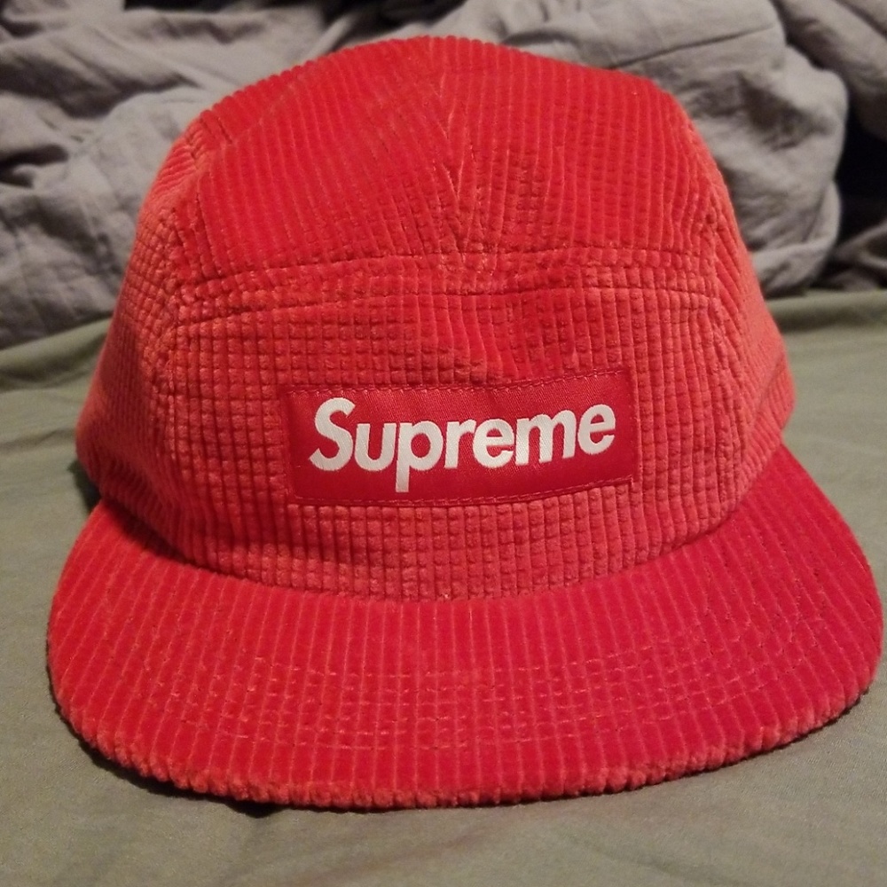 SOLD | Supreme Waffle Corduroy Camp Hat